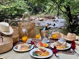 Picnic at Waterfall,Chepkiit Waterfall